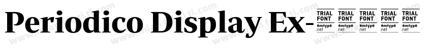 Periodico Display Ex字体转换